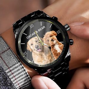 Custom Pet Photo Men's Watch Gift For Dog Cat Lovers HO82 894146
