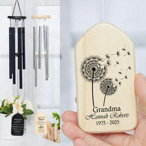 Pesonalized May The Winds Of Heaven Blow Sofly Memorial Wind Chimes LM32 893677