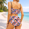 Custom Photo American Flag Bikini Swimsuit Gift for Women LM32 899877