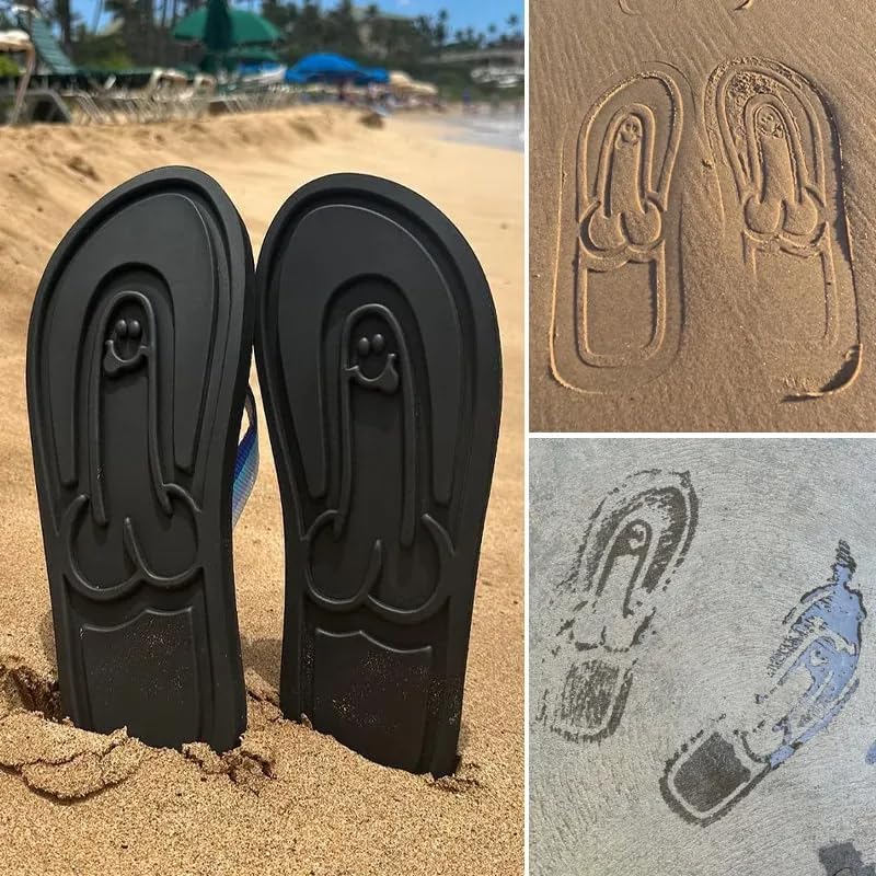 Funny Hidden Shaped Flip Flop - Gift For Men, Dad, Grandpa, Brothers, Yourself HO82 903562