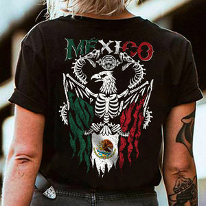Mexico Flag Eagle Snake Bone Shirt For Dad N369 896043