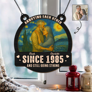 Custom Photo Couple Still Together, Still Strong Personalized Suncatcher HA75 897184