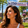 4th of July - Red White Blue Patriotic American Flag Earrings for Women LM32 669363