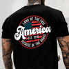 America Est. 1776 Land Of The Free Because Of The Brave Front & Back Dark Shirt LM32 669239