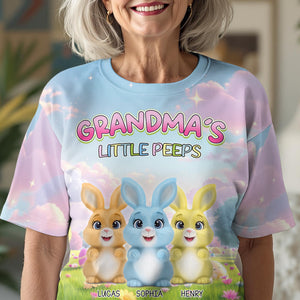 Personalized Grandma's Little Peeps Easter 3D Shirt Funny Gift For Mom, Grandma Ch07 895264