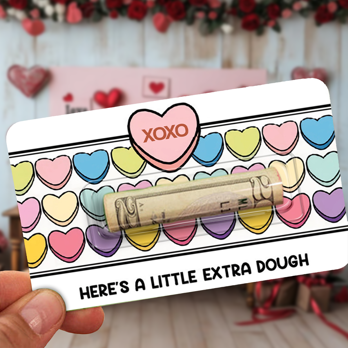Custom Valentine's Day Money Holder Card Funny Gift For Couple HO82 901128