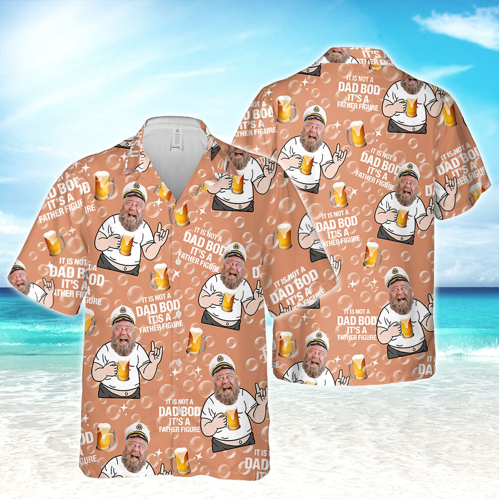 Custom Photo It Is Not A Dad Bob It's A Father Figure Familly Hawaii Shirt HO82 893750