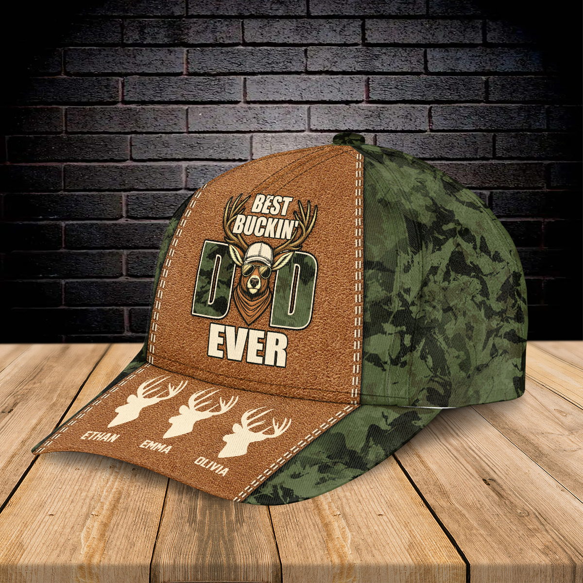 Personalized Name Deer Hunting Dad - Hunter Military Classic Cap For Father's Day CH07 895816