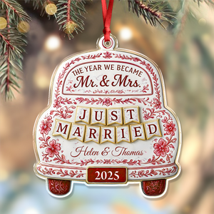 The Year We Became Mr Mrs - Personalized Acrylic Ornament CH07 899094