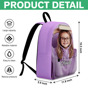 Custom Kid Photo Personalized Backpack Back To School Gift CH07 896186