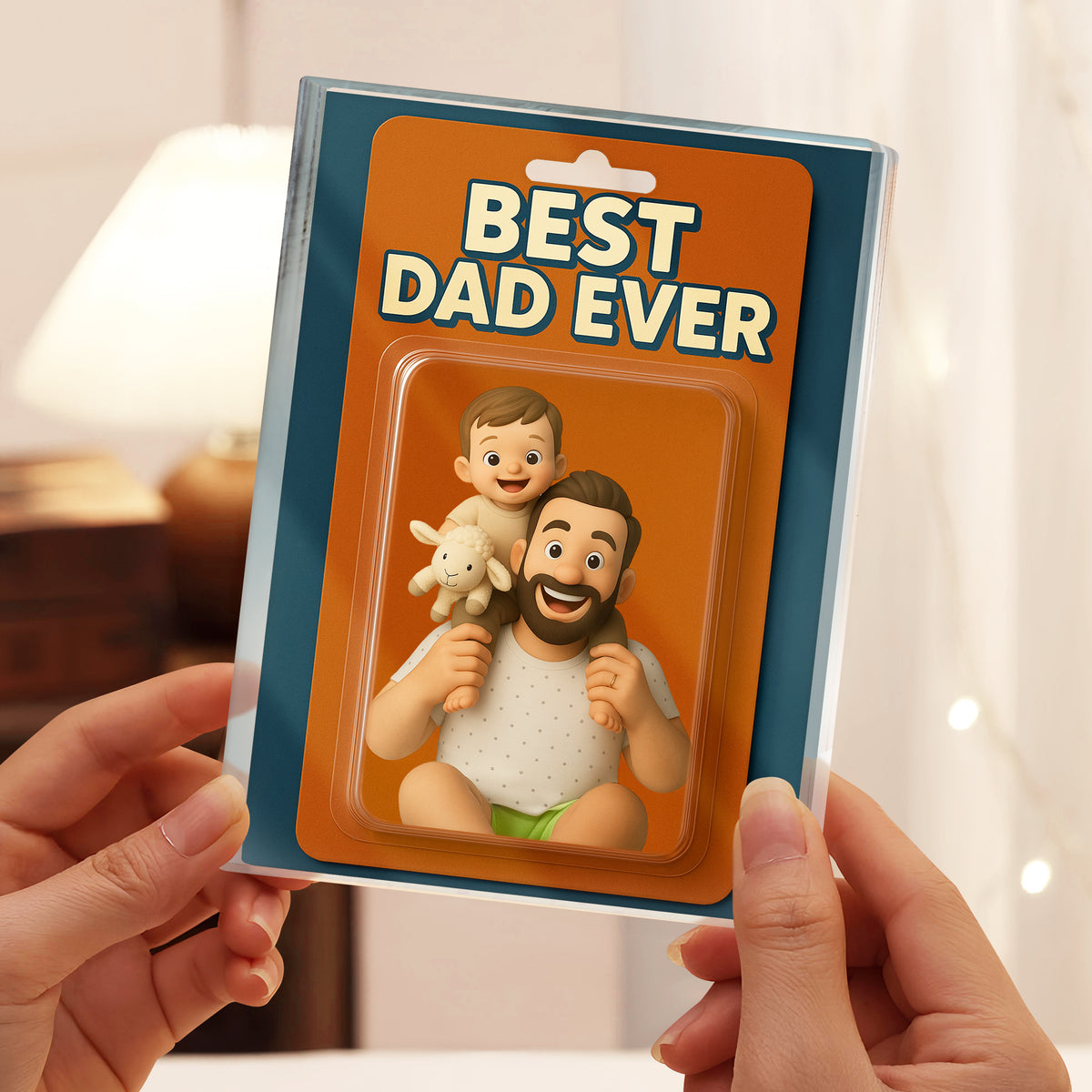 Custom Photo Dad And Kid Action Figure Acrylic Block Father's Day Gift For Dad HA75 892362