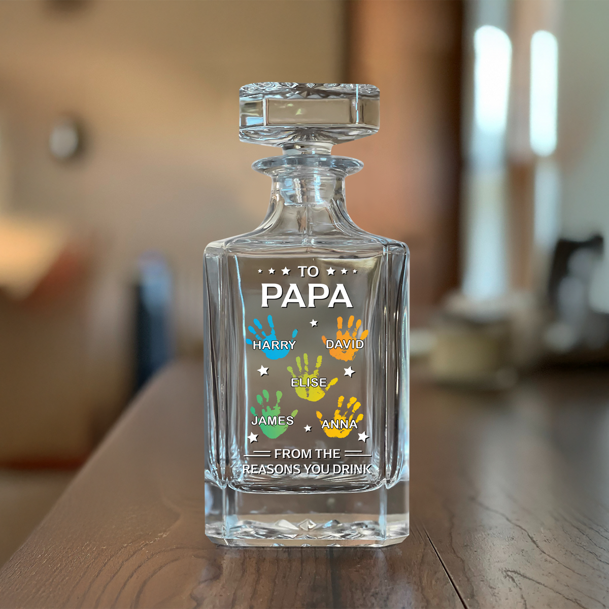 Personalized From The Reasons You Drink Decanter Gift For Dad, Grandpa HO82 894462