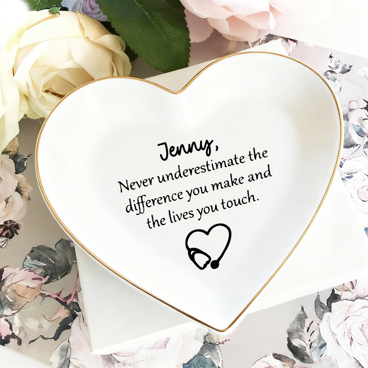 Custom Name Graduation RN BSN Nursing Grad Jewery Dish HO82 901736