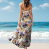 Custom Cat Photo Tropical Summer Pattern Cami Maxi Dress HO82 902398