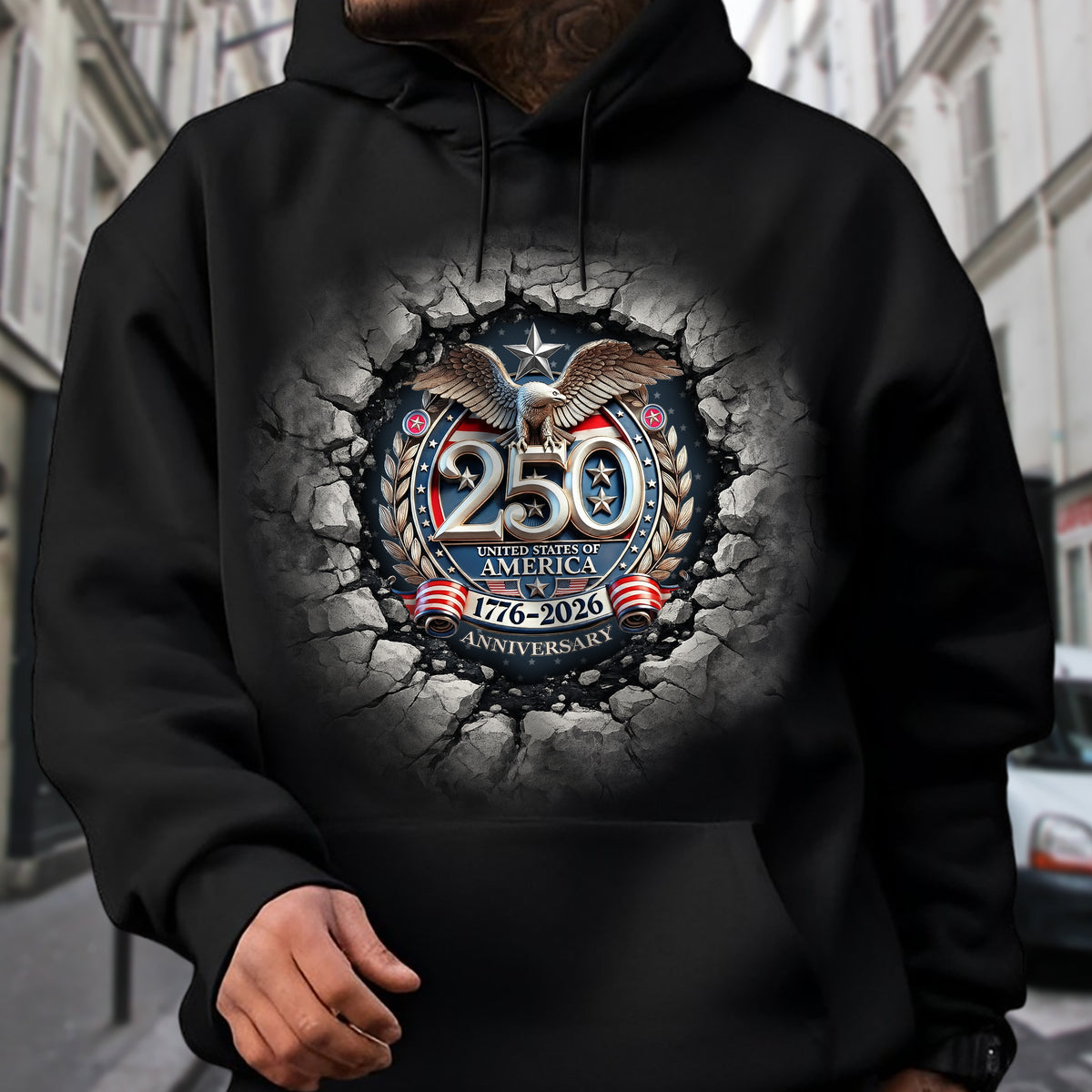 USA Eagles 250th Anniversary Semiquincentennial 1776-2026 Dark Shirt LM32 899049