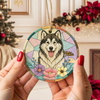 Custom Dog Photo With Sunflower Memorial Ceramic Ornament - Personalized Gift For Dog Lovers HO82 903326