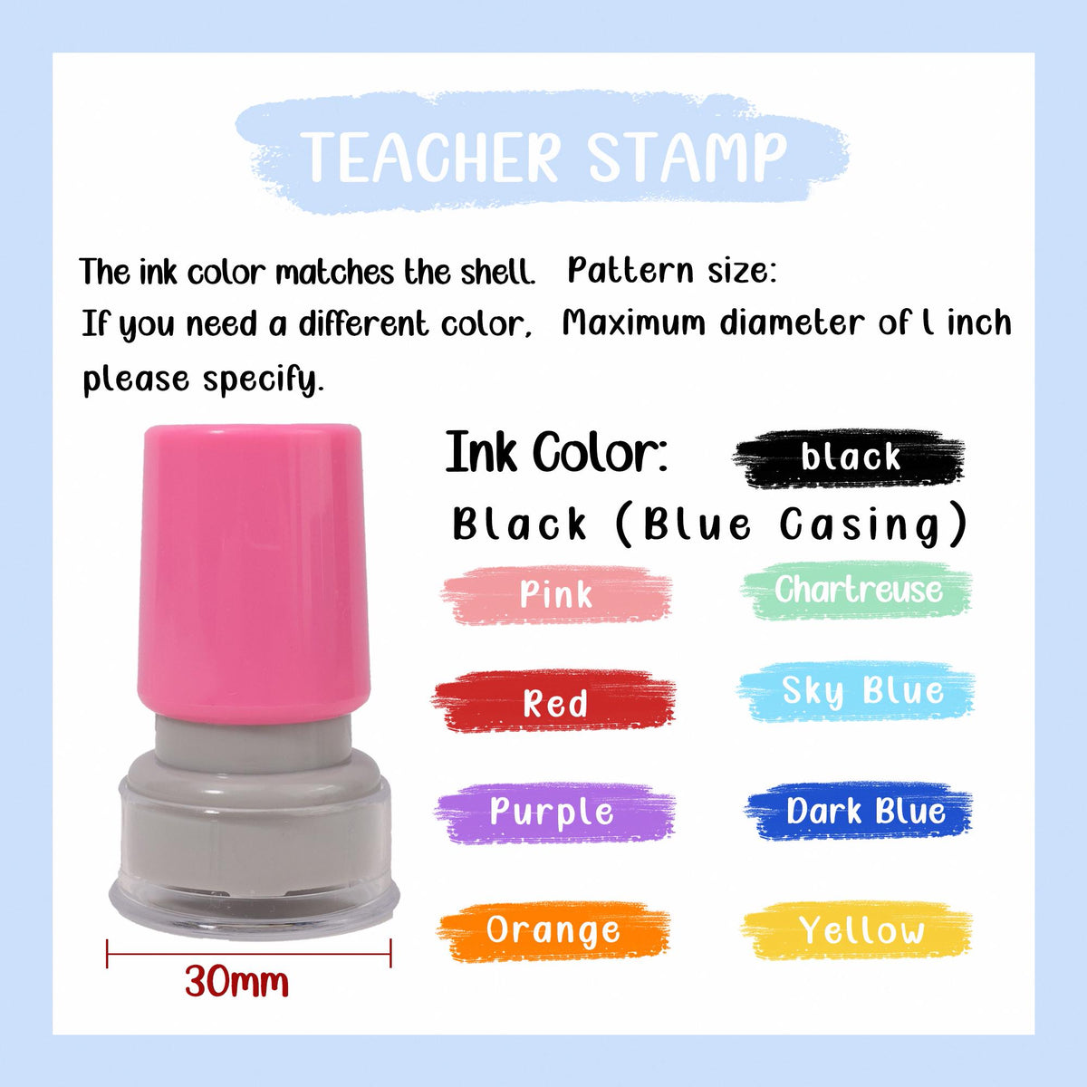 Personalized Teacher Classroom Stamp Gift, Comments & Encouragement Phrases LM32 669319