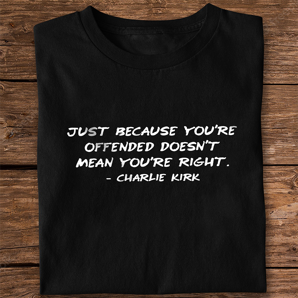 Charlie Kirk Minimalist Famous Quote, Free Speech Conservative Political Truth Dark Shirt HA75 64412