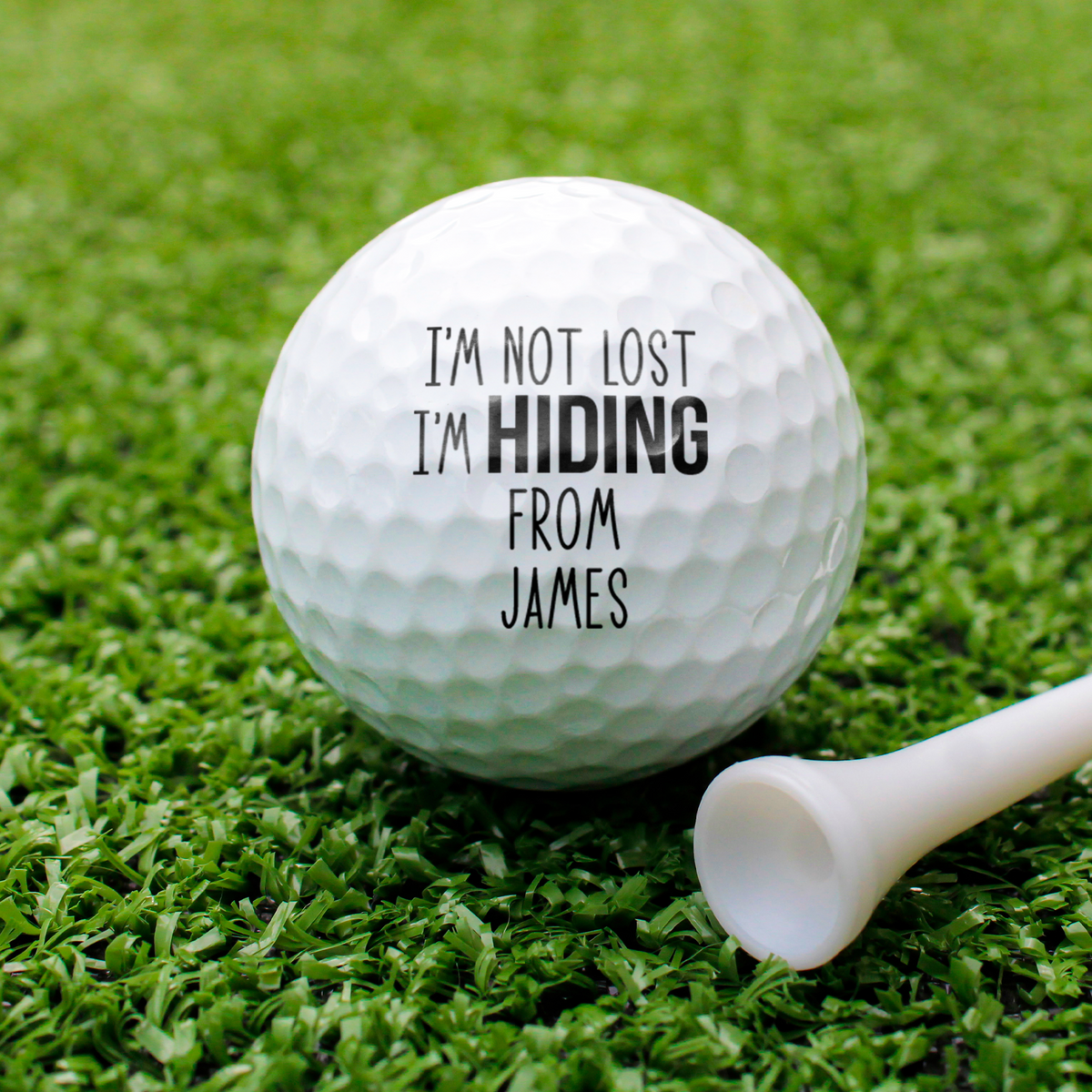 Custom Name I'm Not Lost I'm Hiding Golf Ball LM32 899855