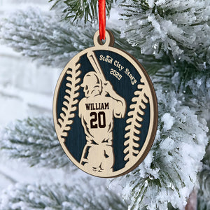 Personalized Sports Player 2-Layer Wooden Ornament For Sport Lovers LM32 895991