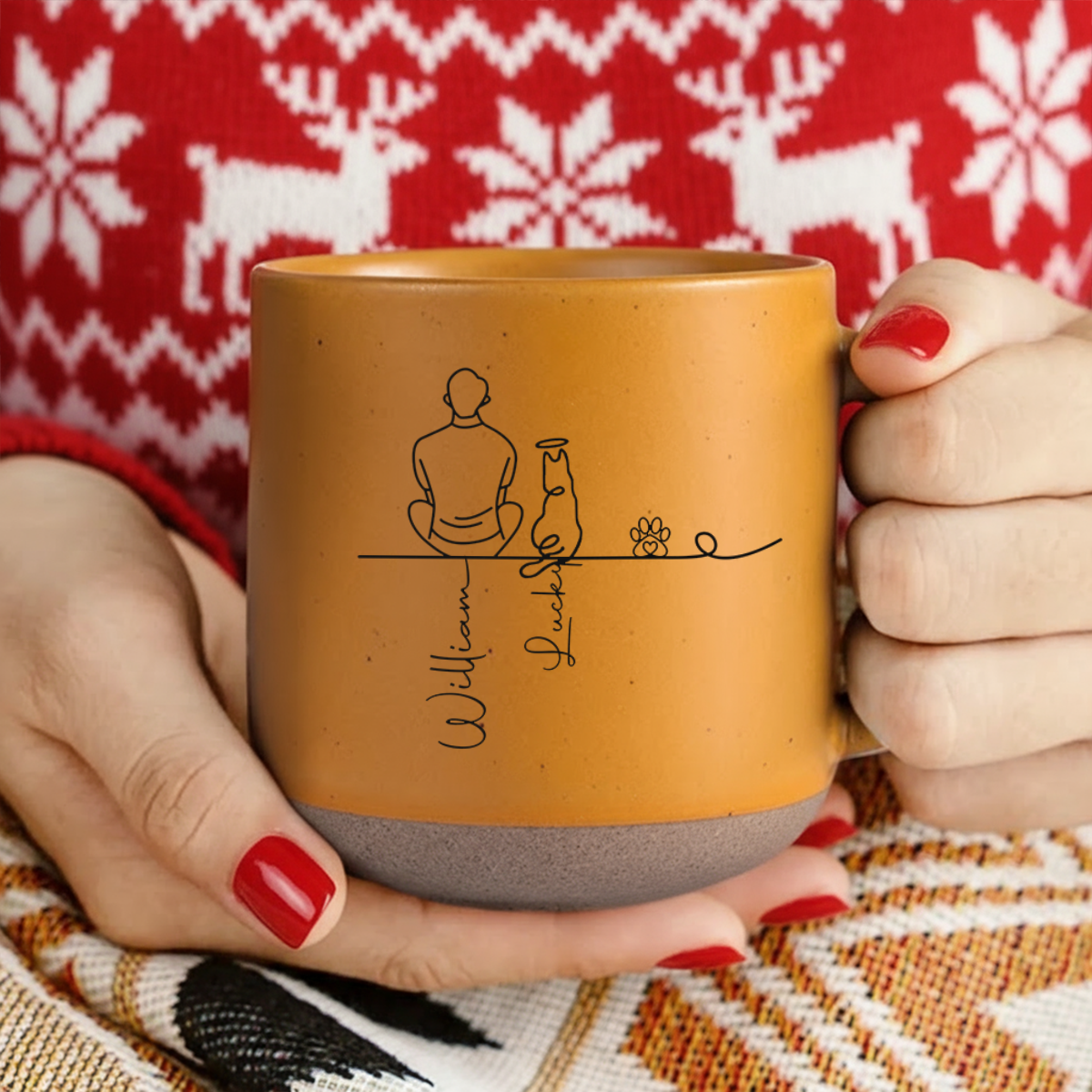 Me and My Fur Babies - Personalized Pet & Owner Pottery Mug CH07 899972