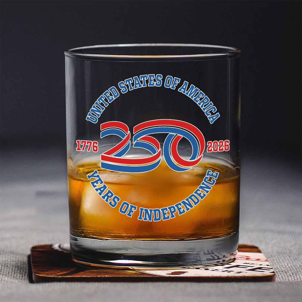 USA 250 Years Of Independence Whiskey Glass CH07 896768