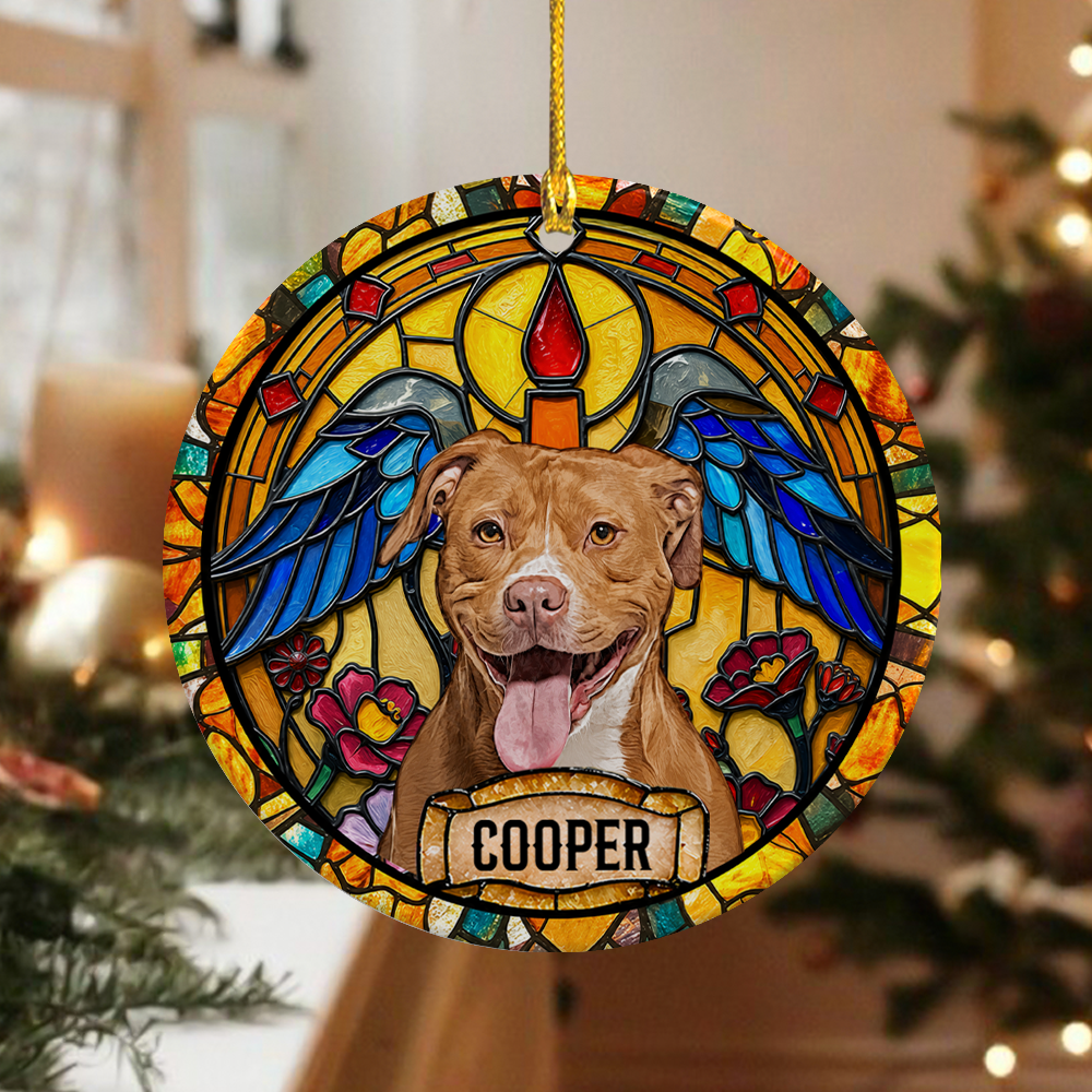 Personalized Dog Portrait Ceramic Ornament - Personalized Gift For Dog Lovers HO82 903324