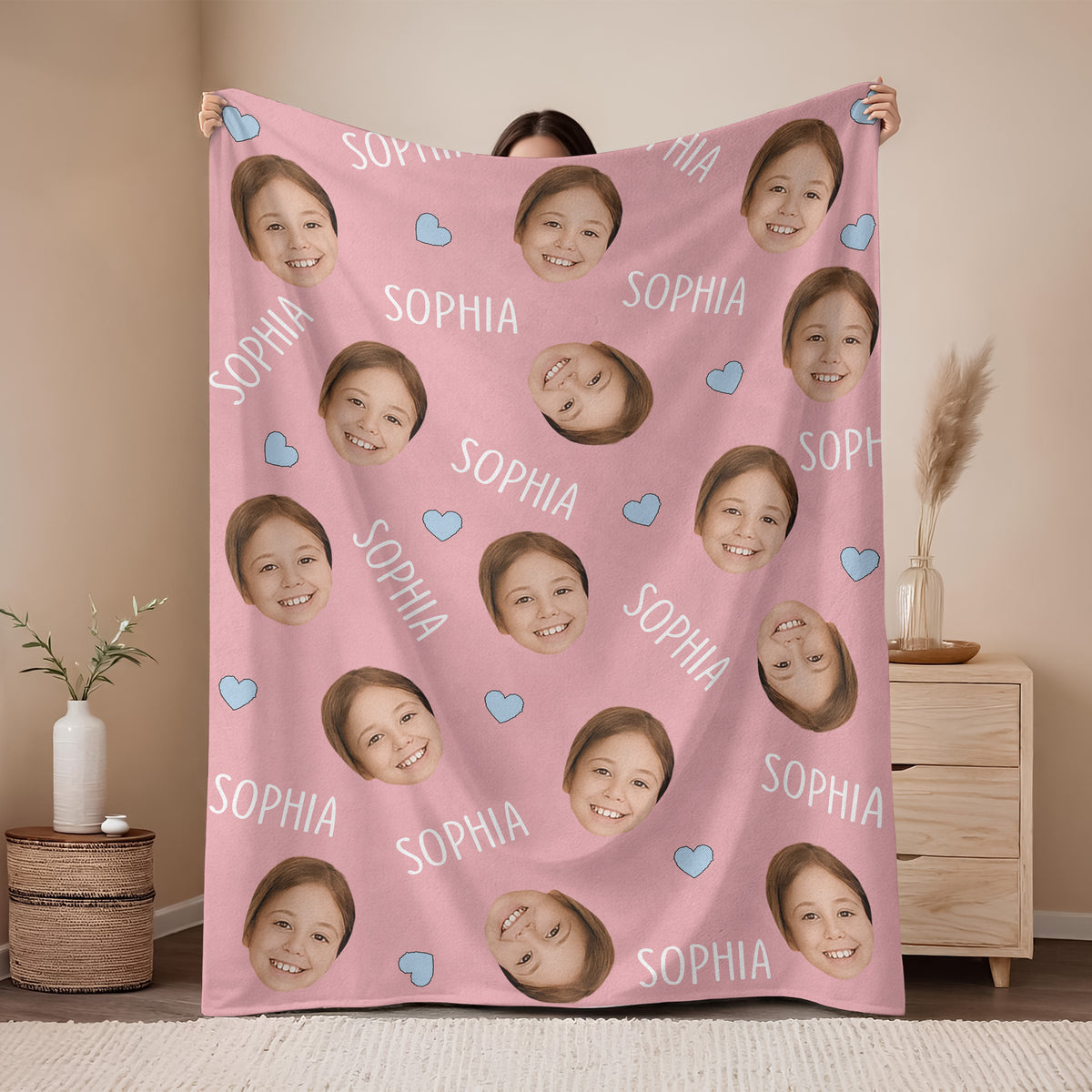 Custom Photo And Name For Kid Blanket TH10 894129