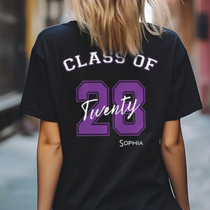 Class Of 2025 Personalized Custom Backside Shirt C394