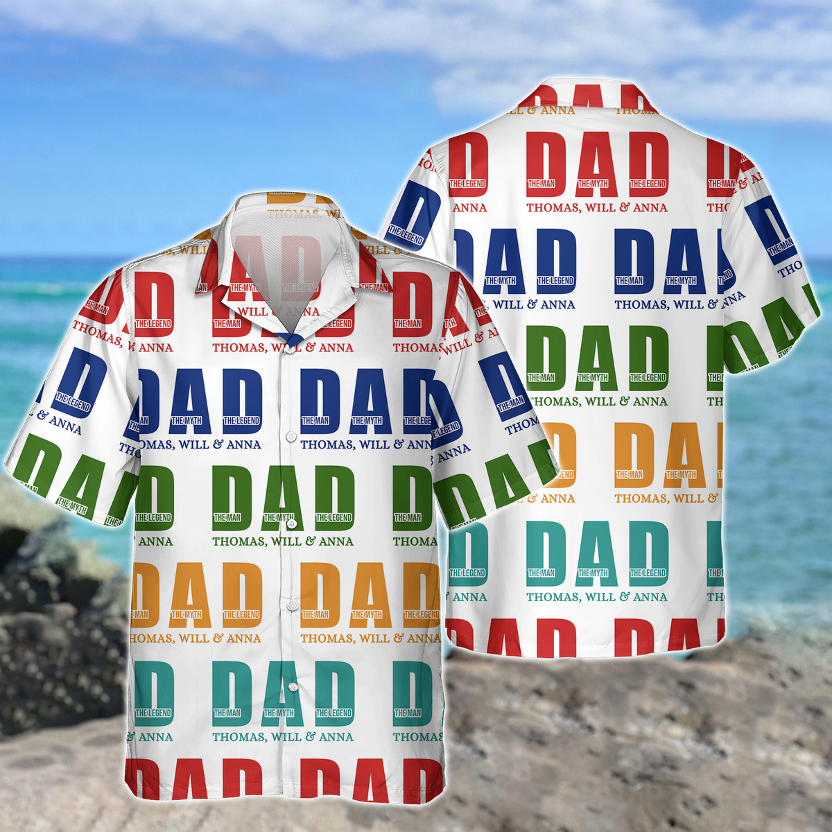 Personalized The Man The Myth The Legend Dad Hawaii Shirt LM32 893705