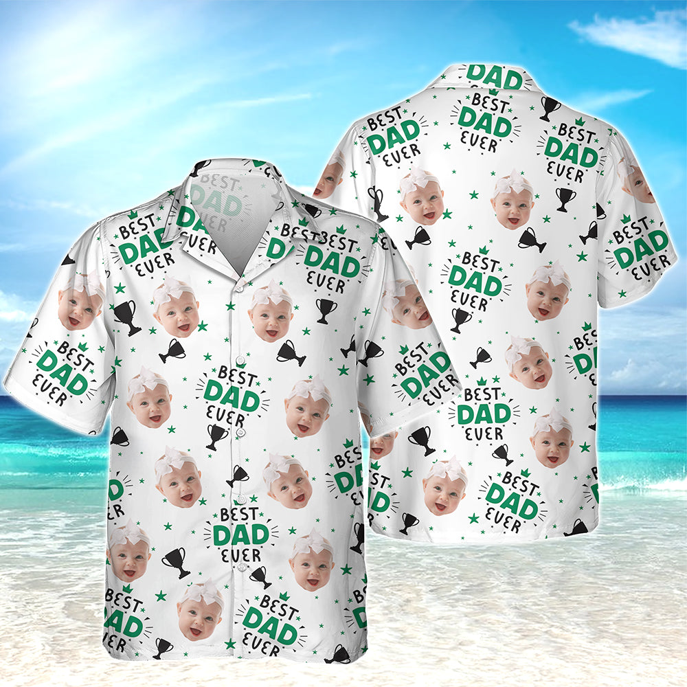 Custom Photo Best Dad Ever Hawaii Shirt TH10 892759