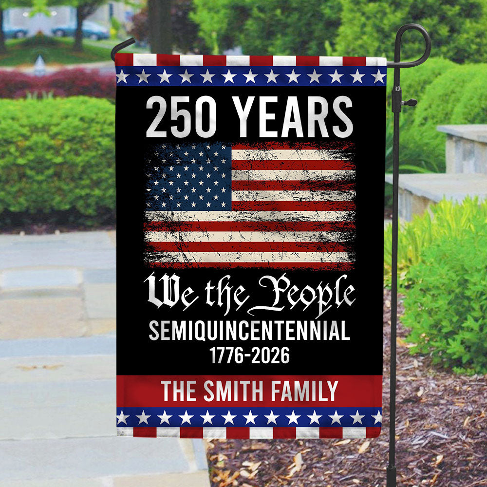 250th Anniversary USA Flag Patriotic 4th of July We The People 1776 Garden Flag CH07 910108