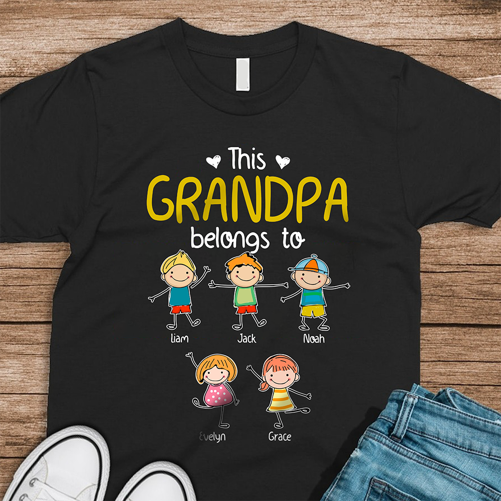 Personalized This Daddy Belongs To Dark Shirt Funny Father’s Day Gift HA75 921408