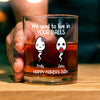 We Used To Live In Your Balls Personalized Whiskey Glass Funny Father's Day Gift CH07 895386