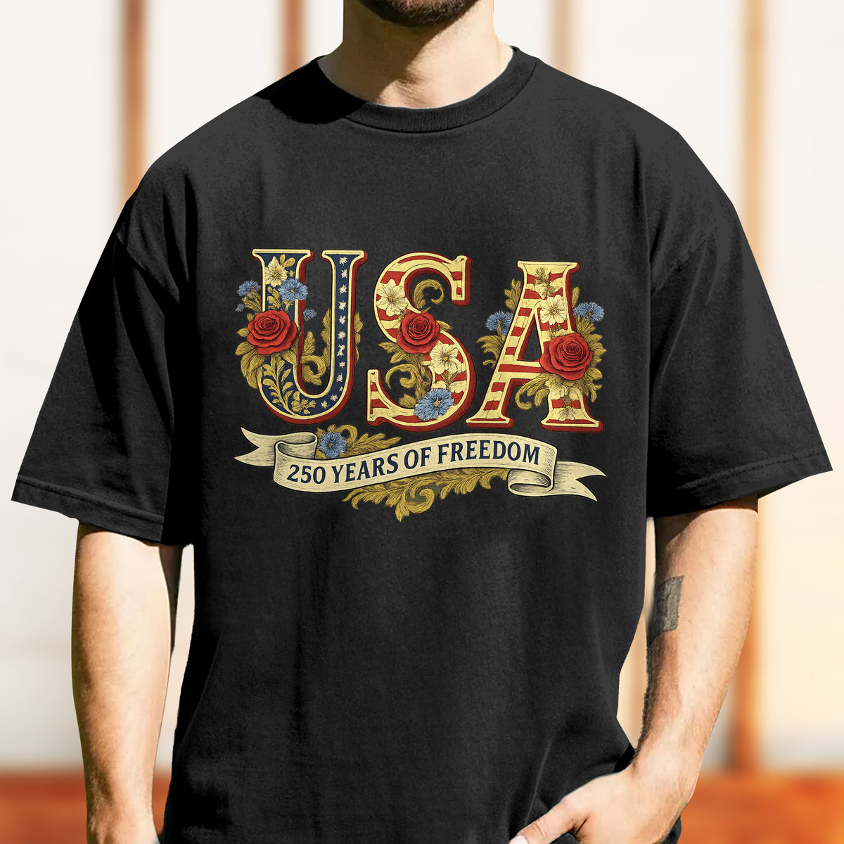 Retro USA 250 Comfort Shirt, Independence Day Shirt, Celebrate 250th Anniversary LM32 897911
