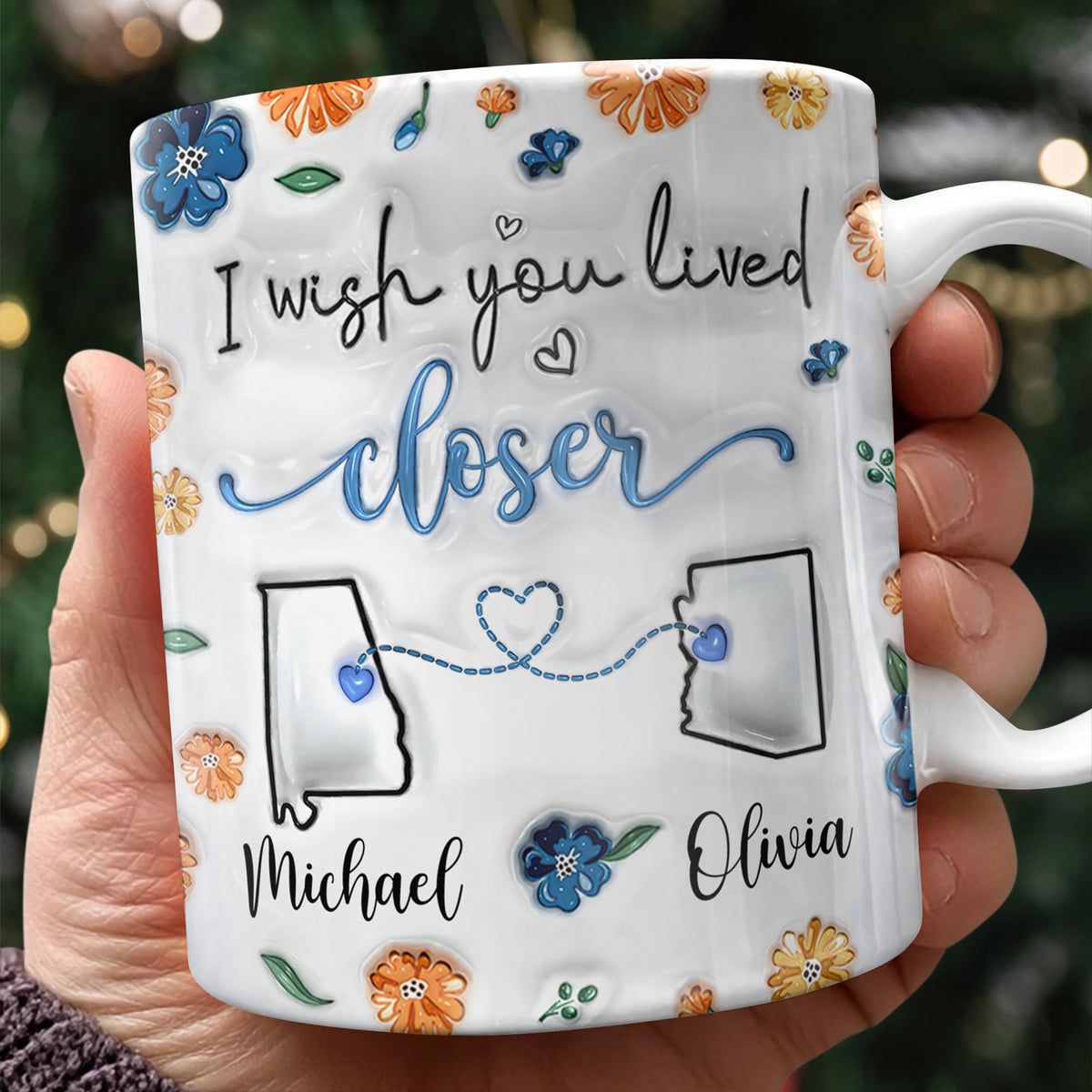 Distance Means So Little When Someone Means So Much - Personalized 3D Mug LM32 895003