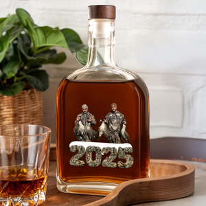 Custom Photo Whiskey Bottle Christmas Gifts For Duck Hunting HA75 898370