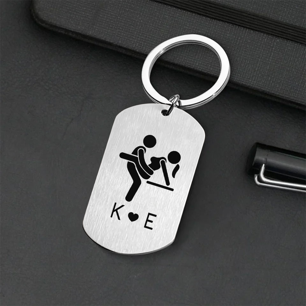 Personalized Funny Adult Metal Keychain Naughty Gift CH07 180408
