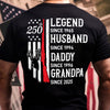 Personalized Legend, Husband since 4th of July Back Dark Shirt Gift for Hunting Dad HA75 920776