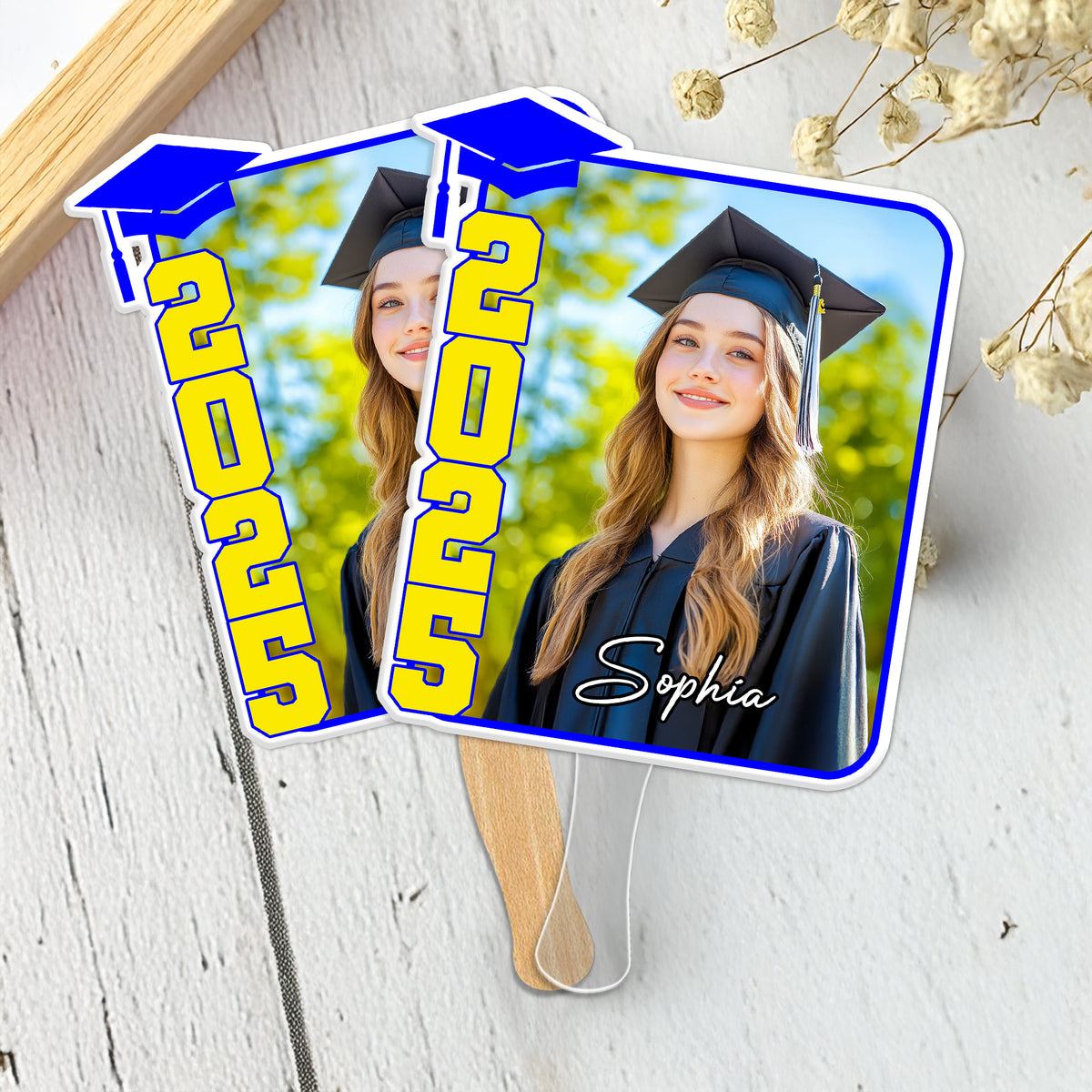Custom Photo 2025 Graduation Perfect Gift Idea Face Fan LM32 893267