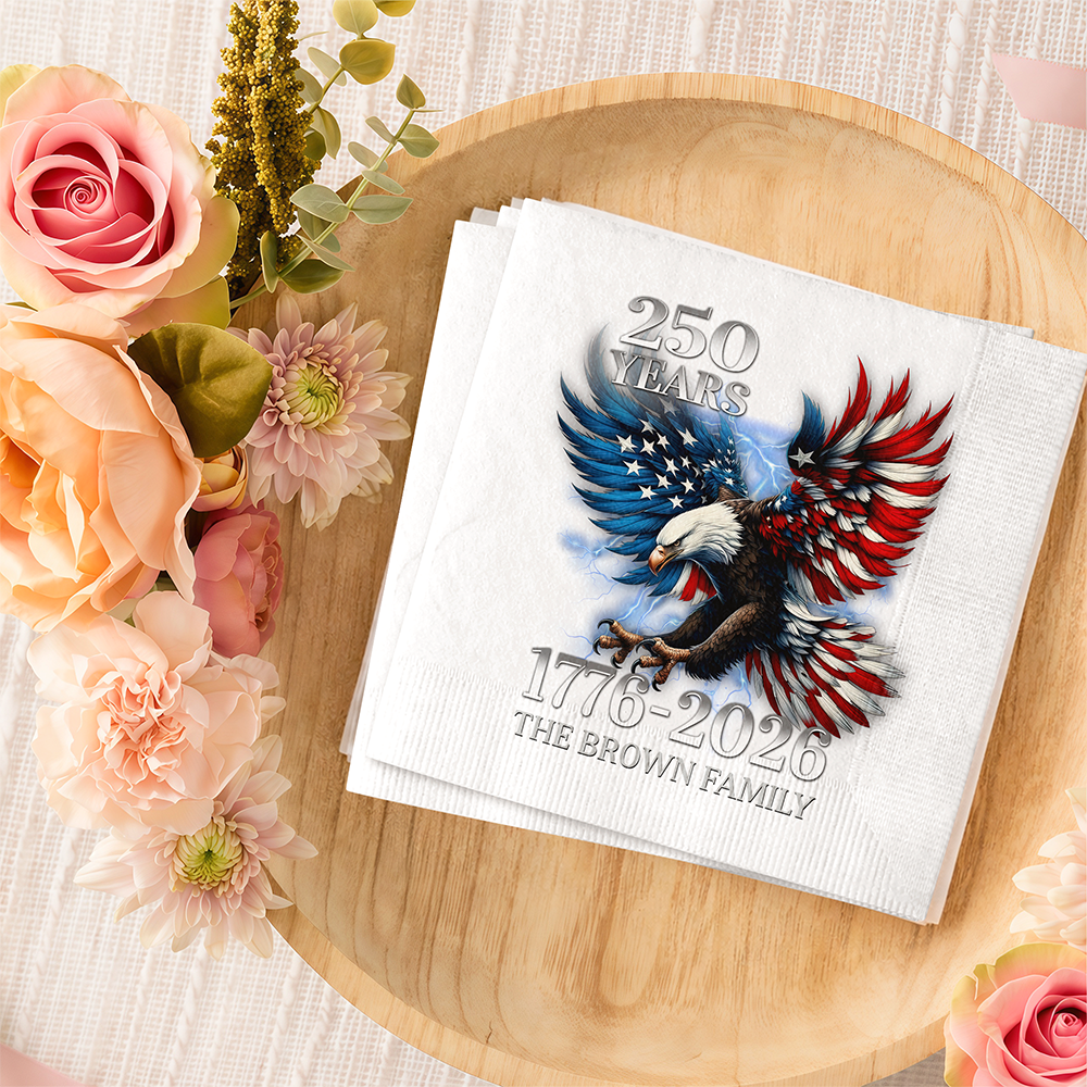 Personalized 250th Anniversary Eagle Patriotic Napkins LM32 899995