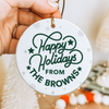 Personalized Family Name We Wish You A Merry Christmas Ceramic Ornament TH10 170677