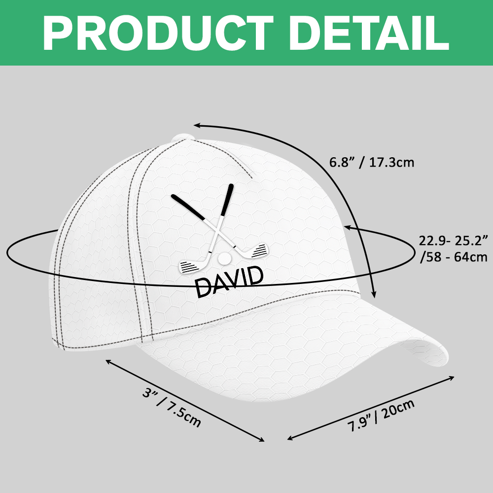 Personalized Name Classic Cap, Unique Golf Enthusiast Gift, Gift For Golf Lovers, Dad, Father's Day HO82 902344