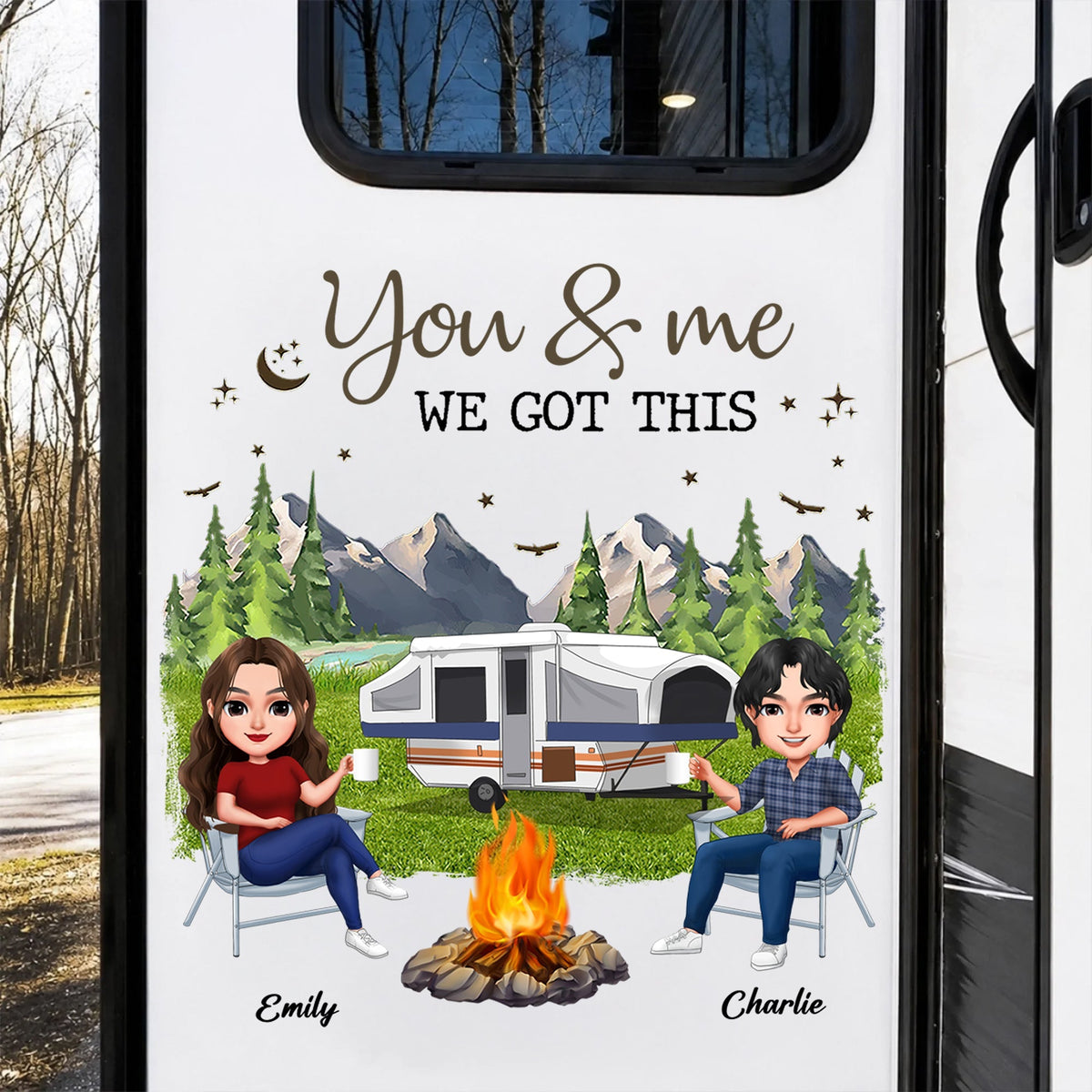 Personalized You & Me We Got This Camping Decal - Gift For Campers HO82 902936