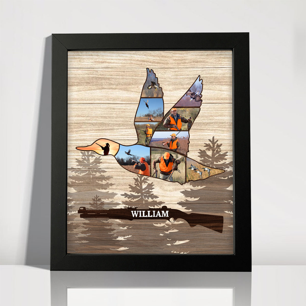 Custom Photo Deer Hunting Wood Picture Frame CH07 896550