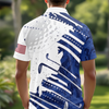 Custom Name Golf Pattern Polo Shirt Gift for Golf Lovers HA75 921130