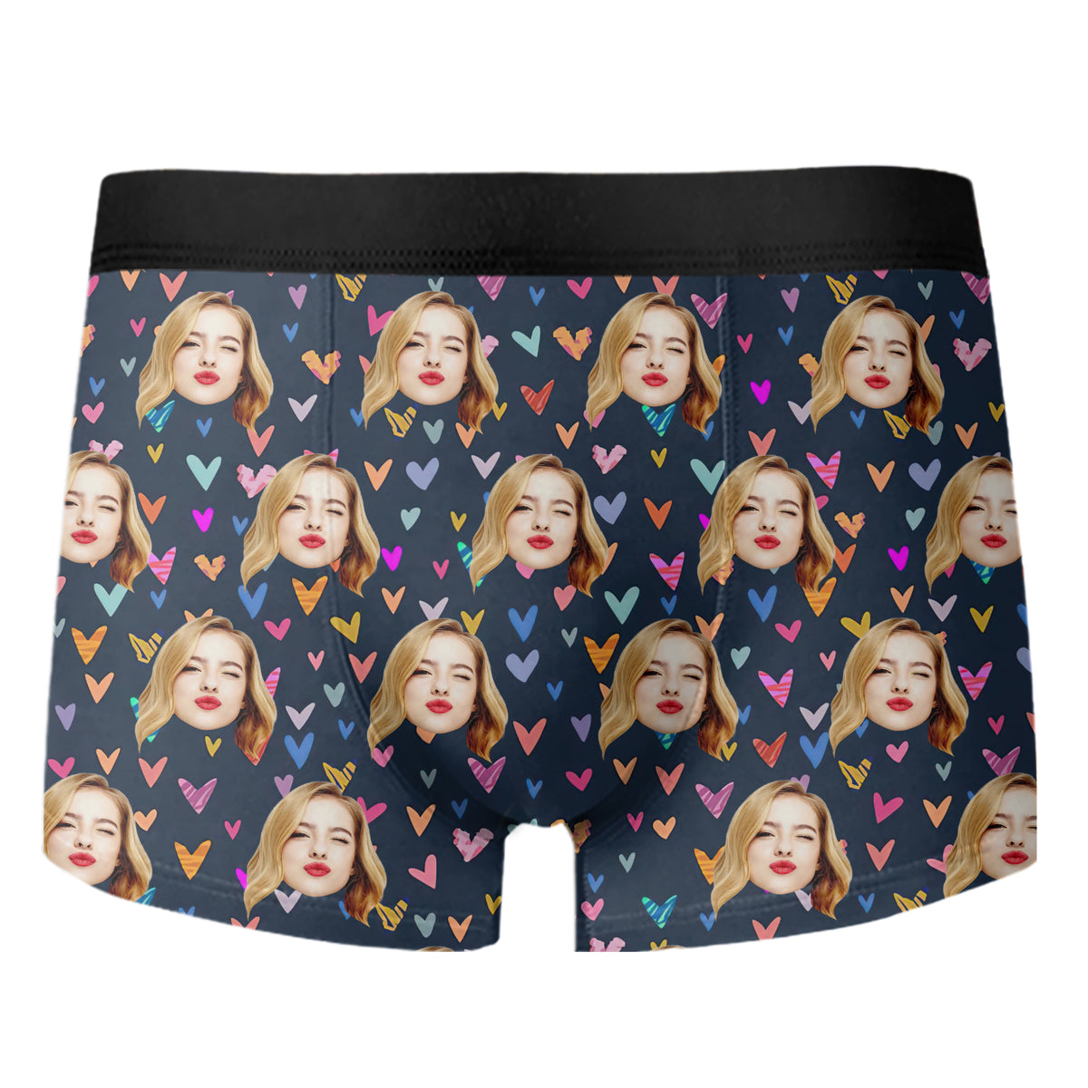 Custom Portrait Face Personalized Men's Boxer Briefs Valentine's Day HA75 898422