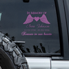 In Memory of Personalized  Memorial Car Window Decal Sticker Gift For Family HA75 920000
