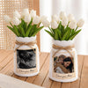 Custom Photo Vintage Retro 90s Gift for Mom Flower Ceramic Vase LM32 899723
