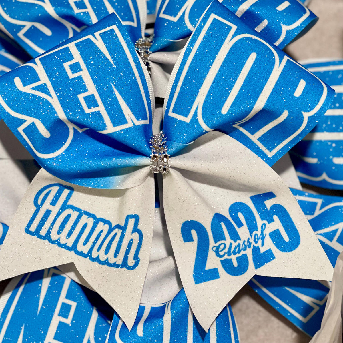 Personalized Name Senior 2027 Cheer Bow - Team Cheer Bows, Graduation Gift LM32 669975